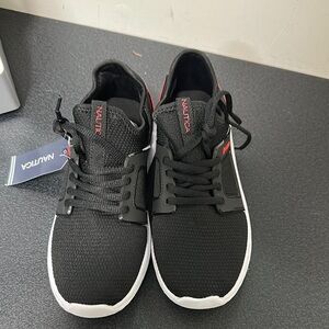 Nautica Black Sneakers with Breathable Knit Upper